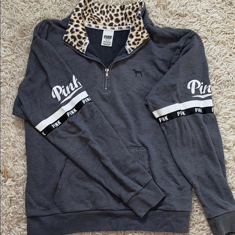 VS PINK quarter zip sweatshirt